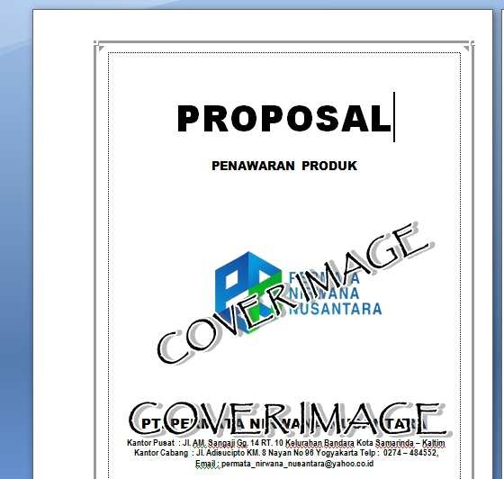 contoh proposal penawaran kerjasama